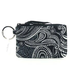 Vera Bradley Stellar Paisley Cotton Zip Id Case NWT